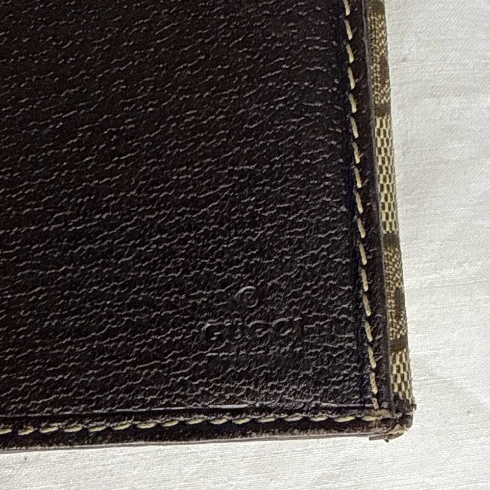 Gucci Princy GG Canvas Bow Long Wallet Beige Bifold Italy - Picture 11 of 11